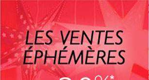 Les Ventes Ephémères jusqu'à -30%*