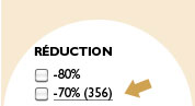 Réduction : -80%, -70% (365)
