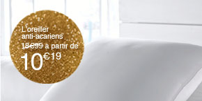 L'oreiller anti acariens