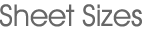 sheet sizes sheet sizes